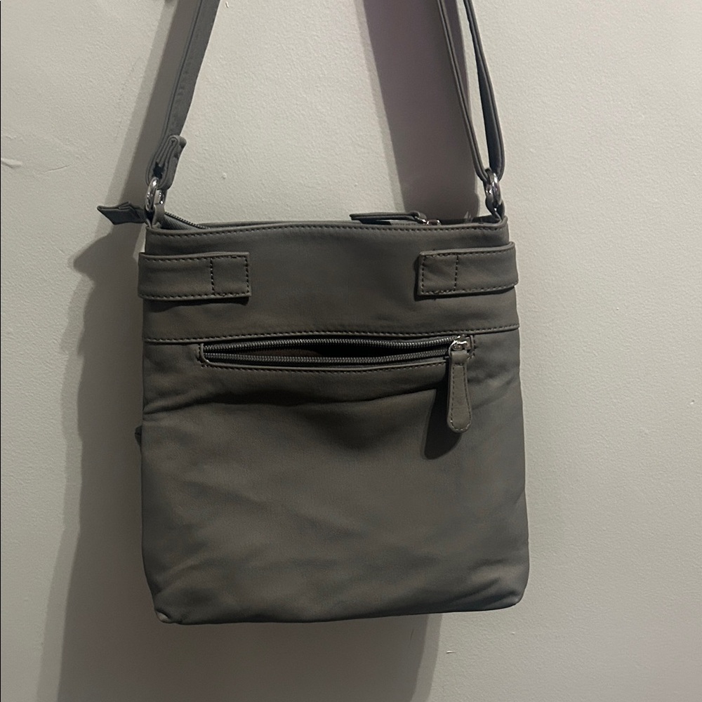 Chic Gray Women's Messenger Bag - Picture 5 of 7